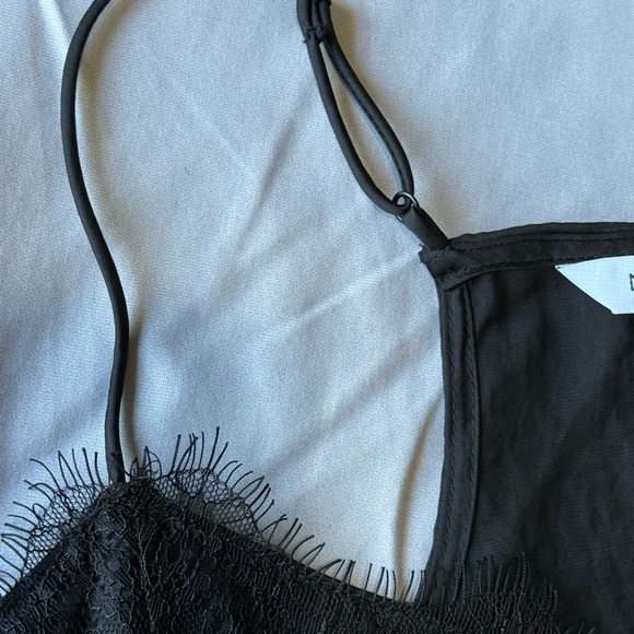PM Black Lace Trim Camisole - Picture 4 of 7
